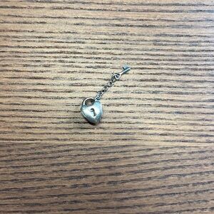 Pandora Charm - Heart shaped lock with key